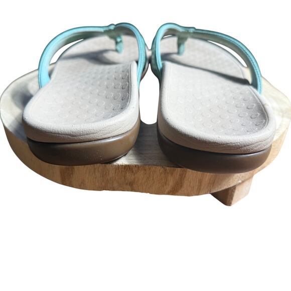 Vionic Tide Perf Tide Cassandra Sandals 11 Teal Blue Green Comfort Orthopedic - Picture 4 of 7